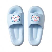 Miniso Ciabatte da donna serie morbida e carina - blu, design carino a cartone animato, materiale morbido e confortevole, ideale per relax domestico o uso in bagno, essenziale per la casa (1 pezzo)