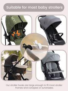 2 Packs Colorful Baby Stroller Blanket Clips Pegs To Hook And Seat Cover Blanket Clips Plastic Universal Clip For Pram, Carrier, Trolley