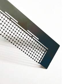 Regla redonda de 216 agujeros, diámetro de 141 mm, regla de malla de acero inoxidable: adecuada para el posicionamiento de diamantes redondos, herramienta de artesanía de pintura de diamantes, duradera y precisa para artes y manualidades