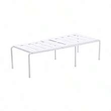 1pc Foldable & Extendable Shoe Organizer Storage Rack - White - View 8