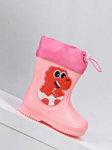 Une paire de bottes de pluie pour enfants pour toutes les saisons, anti-dérapantes et résistantes à l'usure, pour garçons et filles, avec un design en forme de dinosaure et de crocodile, imperméables et sans odeur, chaussures d'eau de sport, convenant aux jeux extérieurs et à l'habillement les jours de pluie, ainsi qu'aux voyages extérieurs pendant la saison des pluies