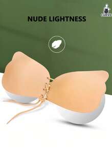 Sostén adhesivo de silicona con efecto lifting sin tirantes, para tallas grandes, invisible, sin espalda, para realce del escote, cómodo y transpirable, para vestidos y lencería