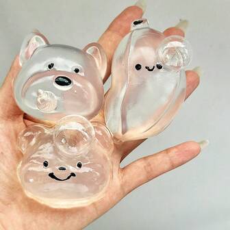 1/3/5 件自制泡泡挤压玩具、超粘慢回弹减压球、挤压可爱动物、挤压玩具、自制水晶球（可玩泡泡和挤压）、烦躁玩具、Taba Squish、夏季清爽玩具、派对零食、减压玩具、礼盒填充物、生日礼物（不含）