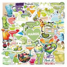 56 Peças Adesivos de Margarida Estética Adesivos de Vinil Decalques para Scrapbook, Diário, Laptop, Parachoque, Skate, Garrafas de Água, Computador, Telefone, Desenho Animado, Capacete, Adesivos de Carro
