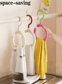 1pc Scarf Holder Home Bedroom Multifunctional Rotatable Hooks Clothing Store Dopamine Round Silk Scarf Tie Display Stand