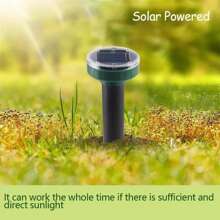 2 pièces Répulsif anti-nuisibles à énergie solaire - Rongeurs, taupes, serpents répulsif, contrôle des nuisibles pour jardin, cour, ferme, pelouse, dissuasif pour les chats