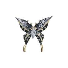 1 件黑色蝴蝶胸针，高端时尚别针，防滑设计，多功能配饰，适合毛衣、夹克、婚礼、派对、所有季节 - 完美的礼物礼服配饰别针，用于衣服包包饰品 - 黑色 - 查看 13