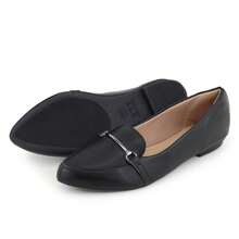 Louise&CO. Comfortable Women's Moccasin Shoes. - 黑色納帕 - 查看 7