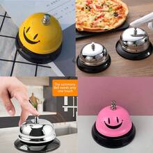 Dzwonek barowy/dzwonek do zamówień/dzwonek przywoławczy/dzwonek stołowy do restauracji, kuchni, biura, mały/duży rozmiar dostępny do sypialni, podróży, biura, walentynki dla chłopców w szkole, walentynki dla kobiet, świąteczny prezent, dekoracja pokoju - Srebro - Zobacz 12