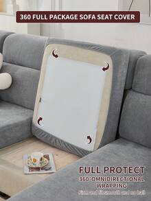 1 Vỏ đệm ghế sofa co giãn, Vỏ bọc ghế sofa bằng vải nhung trơn màu chống trượt đa năng, Chăn phủ toàn bộ ghế sofa, Chống bụi và có thể giặt được, Thân thiện với thú cưng, Có thể điều chỉnh cho ghế sofa hình chữ L, Thích hợp cho phòng ngủ, văn phòng, phòng khách - xám - Xem 8