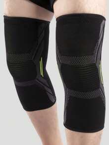 1pc High Elasticity Knee Sleeve For Women And Men, Compression Knee Brace Suitable For Exercise With Spandex (Lycra), Nylon, High Elasticity, Comfortable, Breathable, Moisture-Wicking, Sports