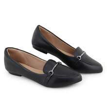 Louise&CO. Comfortable Women's Moccasin Shoes. - 黑色納帕 - 查看 4