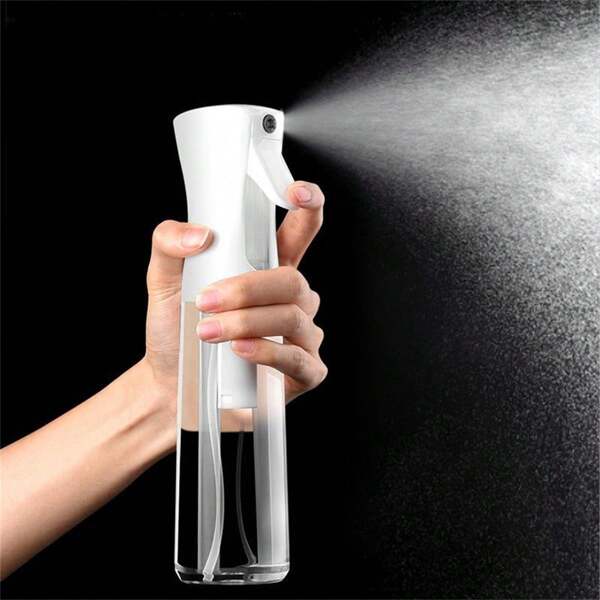1 pieza Botella de spray para el cabello de 7oz/10oz/17oz - Rociador de agua superfino y continuo para peinado y limpieza