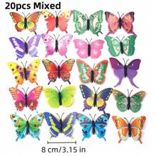 50 Pieces Butterfly Wall Decoration - Plastic Butterfly Wings Foldable Removable Waterproof Reusable Wall Stickers For Family Room Bedroom Nursery Party Wedding Festival Decoration ... Gifts Birthday Graduation Room Decor Home Decor Bathroom Decor Bedroom Decor Room Decoration Stuff Living Room Decor House Decor Home Decor Living Room Wall Art Wall Paper