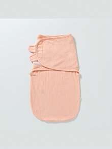 1pc S/M Size Baby Swaddle Wrap, Newborn Muslin Anti-Startle Infant Swaddle Blanket, 4-Layer Crinkle Fabric, Spring/Autumn/Winter - Multicolor - View 22