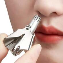 Washable Stainless Steel Practical Multi-Purpose Nose Trimmer For Women And Men, Manual Nose Trimmer, Vibrating Nose Shaver, Portable Nose Hair Trimming Shaver
