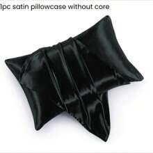 1 pieza Funda de almohada de satén, funda de almohada de seda para el cabello y la piel, lujosa y sedosa, ultra suave y transpirable, sin relleno, fundas de cojín lavables a máquina para decoración del hogar, decoración del dormitorio