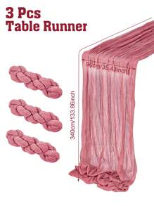 1 peça/5 peças Caminho de Mesa Dobrável Estilo Retrô Rosa de Poliéster, Decorações de Festa de Aniversário Festiva, Acessórios de Casamento, Decoração de Casa de Festa Feriado, Toalha de Mesa, Caminho de Mesa, Cobertura de Mesa, Decoração do Chá de Panela, Dia dos Namorados