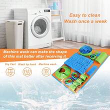 狗狗活力嗅闻垫，可洗宠物喂食鼻子零食垫益智训练玩具，互动喂食游戏和嗅觉训练玩具，适合大、中、小型犬，互动喂食游戏，用于无聊和精神刺激 - 彩色 - 查看 6