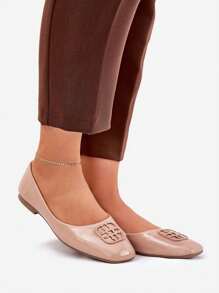 Ballerine eleganti laccate da donna con dettagli decorativi, Vinceza 17377
