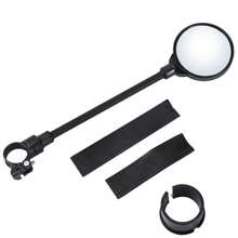 1pc 360° Rotatable Adjustable Soft Tube Rearview Mirror, Ultralight Quick-Release Bicycle Handlebar Mirror