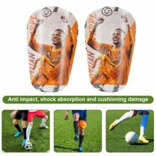 1 par de espinilleras de fútbol mini, espinilleras para adultos engrosadas - Protector de pierna de fútbol mini duradero, apto para todas las estaciones