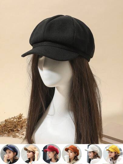 1pc Fashionable Newsboy Hat, Suitable For Daily Wear