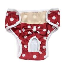 可洗母犬尿布（S-XL 码）| 可重复使用生理内裤，防漏设计 | 透气宠物尿布短裤（适用于犬猫）| 完美应对发情期和失禁 - 彩色 - 查看 14