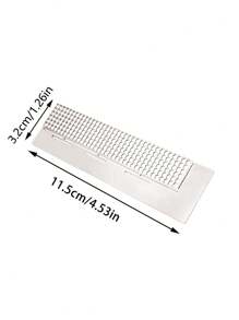 Regla redonda de 216 agujeros, diámetro de 141 mm, regla de malla de acero inoxidable: adecuada para el posicionamiento de diamantes redondos, herramienta de artesanía de pintura de diamantes, duradera y precisa para artes y manualidades