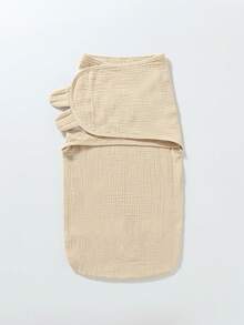 1pc S/M Size Baby Swaddle Wrap, Newborn Muslin Anti-Startle Infant Swaddle Blanket, 4-Layer Crinkle Fabric, Spring/Autumn/Winter - Multicolor - View 23