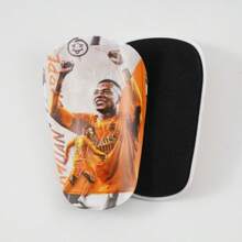 1 par de espinilleras de fútbol mini, espinilleras para adultos engrosadas - Protector de pierna de fútbol mini duradero, apto para todas las estaciones