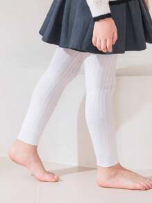 6PCS Baby Tights Knitted Pantyhose Ribbed Solid Color Stretch Kids Children Knitting Girl Tights