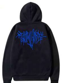 Moletom Picho Derretido Azul Blusa de Frio Streetwear Lançamento Casaco Algodão Quentinho Blusão Flanelado Moleton - Envio Imediato