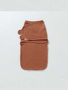 1pc S/M Size Baby Swaddle Wrap, Newborn Muslin Anti-Startle Infant Swaddle Blanket, 4-Layer Crinkle Fabric, Spring/Autumn/Winter - Multicolor - View 21
