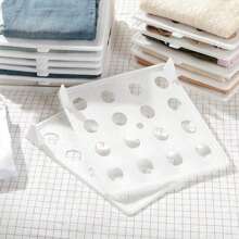 Estantería plegable multifuncional para armario del hogar, delgada y durable, para almacenamiento apilable de camisetas y ropa