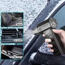 Portable Cleaning Blower, Type-C Charging, 130,000 RPM, Adjustable Gear, Electric Duster, Car Snow Removal Turbine Jet Fan - Black - View 4