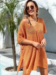 Bikini de damă de mărime mare, lejer, sexy, transparent, acoperit de plajă