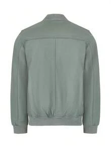 Bolongaro Trevor Real Leather Tommy Bomber Jacket - Green - View 7