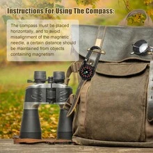 多功能户外塑料登山扣指南针，指南针钥匙扣，适合露营、徒步旅行 - 彩色 - 查看 4