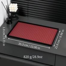 1 件豪华皮革托盘，金属方形托盘，编织纹理储物盘，装饰性储物盘，珠宝收纳盘，带防滑底座的展示盘，适用于家庭、酒店、咖啡厅、餐厅、派对，有橙色/勃艮第红/绿色/米色可选，不同尺寸（大/小），非常适合母亲节、圣诞节、万圣节礼物 - 彩色 - 查看 20