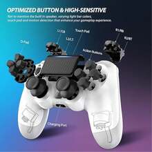 Wireless Compatible PŠ4 Games  DualShock 4 Wireless Controller For ṔlayṢtation  PŠ4 Console  Rechargeable Gamepad Compatible With 4/Slim/Pro - Top Gift For Cyber Monday,Back-To-School Season, Halloween,Christmas & Thanksgiving Day Shopping Season(Creative Gift) - màu xanh lá - Xem 8