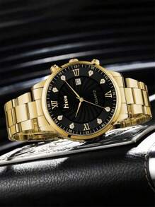 6pcs Luxury Men's Fashion Versatile Watch Accessory Set, Suitable For Attending Holiday Parties, Makes A Valuable Father's Day Gift To Cherish The Moment