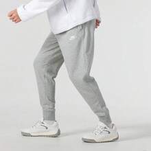 耐克男士训练裤，休闲舒适简约基础款锥形裤腿运动裤，BV2680-063 - 淺灰色 - 查看 4
