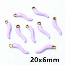 5pcs Enamel Chili Pepper Charms Pendant Multi Colors For DIY Jewelry Making Earrings Necklace Pendants Accessories Findings