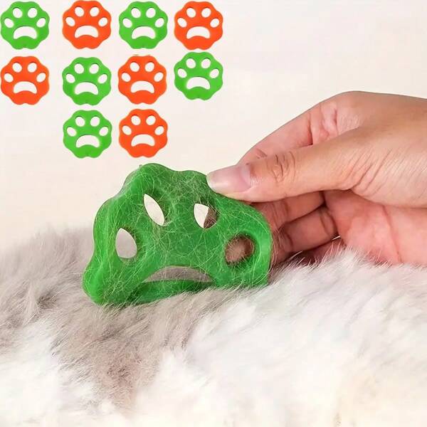 6pcs Reusable Pet Hair Remover Laundry Lint Brush, Pet Fur Remover Fluff Ball For Washing Machine, Dryer, Bed Sheets, Laundry Accessories, Cleaning Supplies