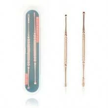 Set de 6 piezas de Palillos de oído de acero inoxidable, 8 piezas de Herramientas para eliminar la cera de oído, Cucharilla de oído de espiral de doble extremo, Kit de limpieza de oídos