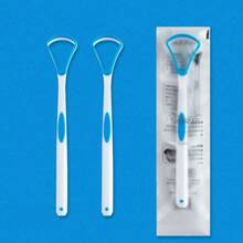 1/2 Pink Tongue Scraper, Tool For Cleaning Tongue Coating, Silicone Tongue Brush For Cleaning, Pink And Blue Tongue Coating Cleaning Scraper, Bad Breath Removal, Easy-To-Use Tongue Cleaner, Used For Cleaning And Refreshing Breath, Oral Care To Reduce Bad Breath, Adult Tongue Cleaner, Tongue Cleaning Tool