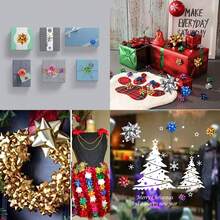 Set de 80 lazos de regalo rojos mini de 2" y 3" - Pequeños lazos adhesivos para regalos, fiestas de navidad, cumpleaños y envoltura de regalos - 1 - Ver 4