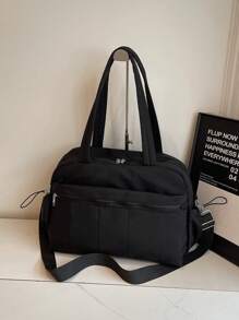 Large Capacity Travel Duffel Bag, Student School Backpack, Gym Yoga Training Sports Bag, Waterproof & Luggage Strap Design, Multifunctional Travel Organizer Bag, Carry On Flight Bag Bag For School School Accessories School Stuff
