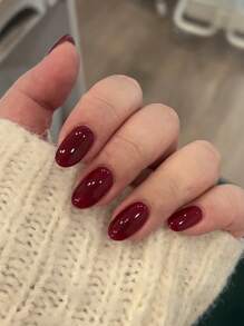 32Pcs Long Square/30Pcs Long Almond Shaped/24Pcs Medium Long Coffin Shaped/24Pcs Medium Long Oval/23Pcs Short Almond Press-On Nails, Solid Color Classic Thick Acrylic Nails, Suitable For Girls & Women Daily Wear, Diy Manicure, Christmas, New Year, Includes 1Pc Nail File & 1Pc Double-Sided Tape Nail Supplies Nails